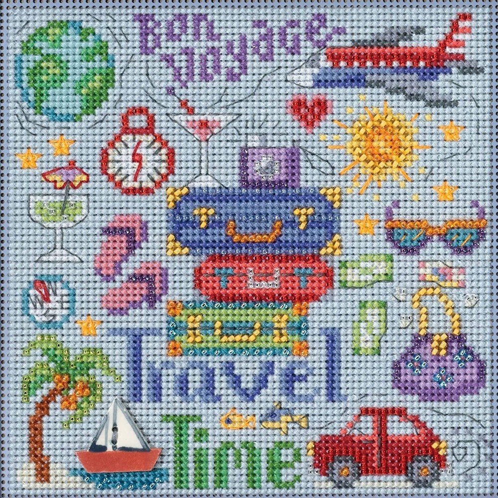 Mill Hill 2023 Spring Series Travel Time Beaded Cross Stitch Kit