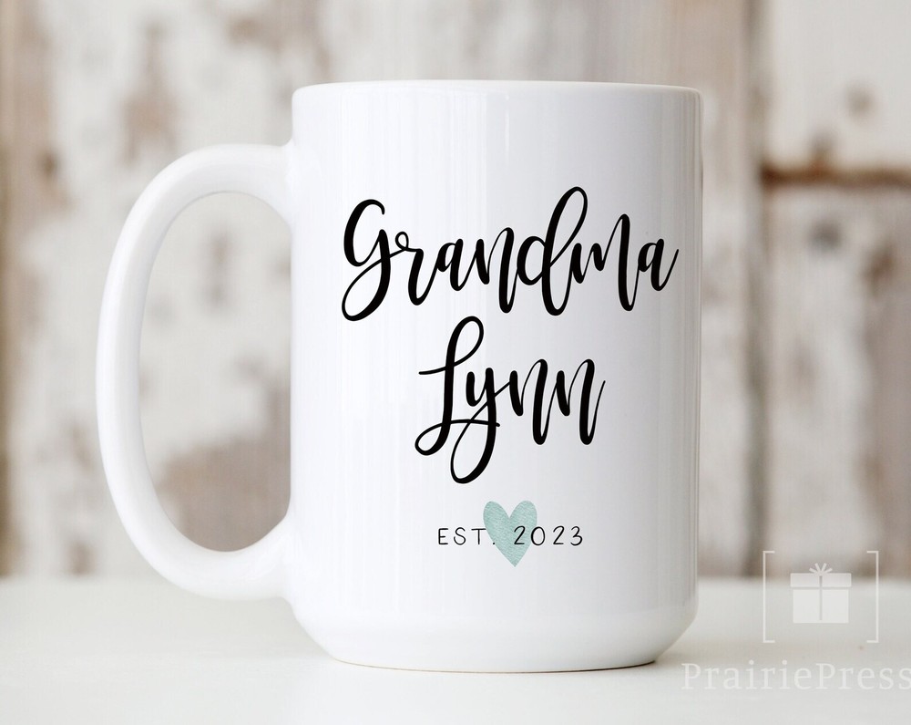 2023 Est Grandma Mug Custom New Nana Gift Christmas Present