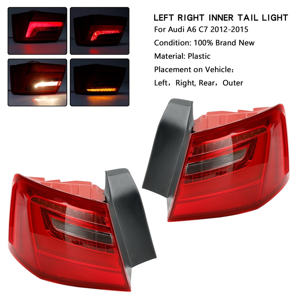 Car L+R OuterLED Taillight Brake Light 4GD945095 4GD945096For AUDI A6 12-2015 U4