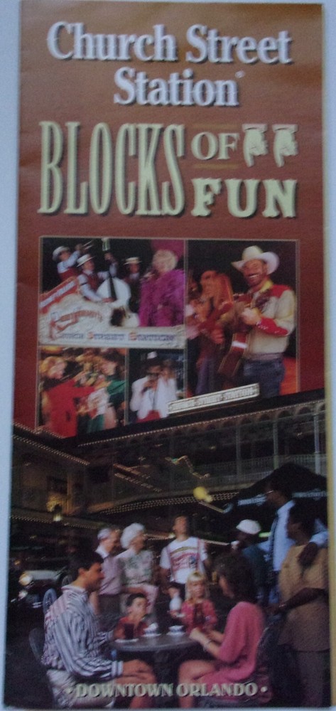 Vintage Church Street Station Downtown Orlando FL Brochure