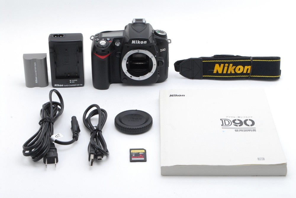 SC 9034! [EXC+5 w/Strap]Nikon D90 12.3MP Digital SLR Camera Body Only From JAPAN