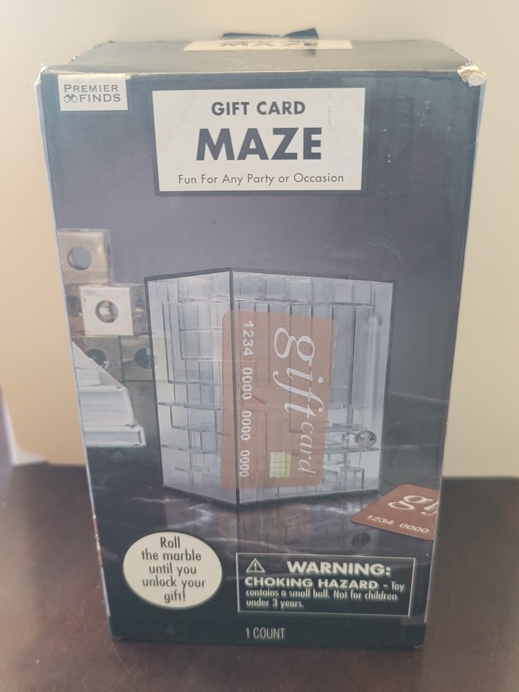 Gift Card Holder Marble Maze Puzzle - New In Box-image
