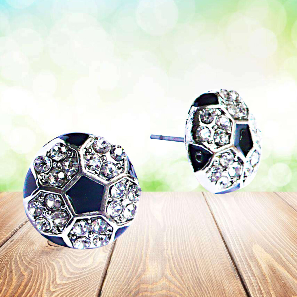 Crystal Earring Hoop Earrings for Women Drop Beads Letters