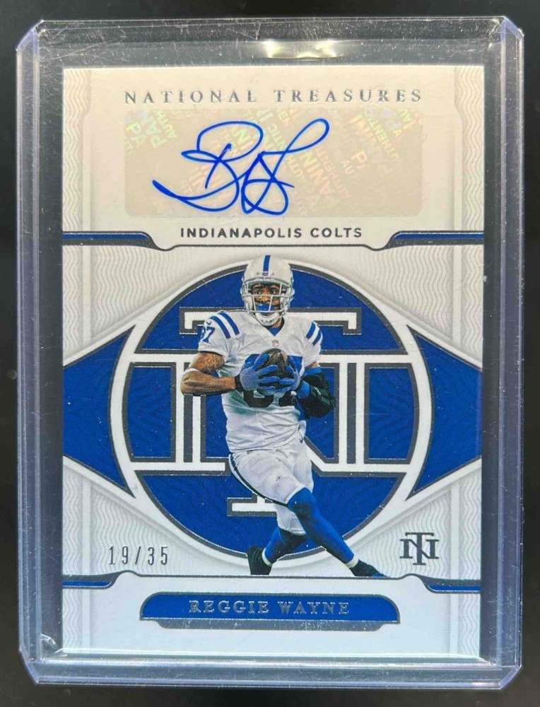 2021 National Treasures Reggie Wayne Signatures Auto #19/35 Colts