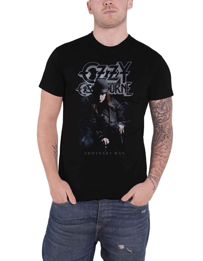Ozzy Osbourne Ordinary Man Logo Official Mens Black T-Shirt