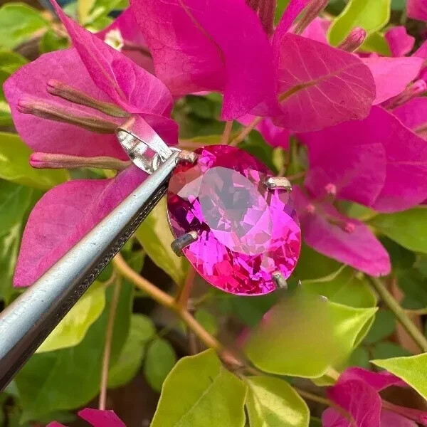 25.45 Ct Natural Pink Sapphire Loose Gemstone in 925 Sterling Silver Pendant