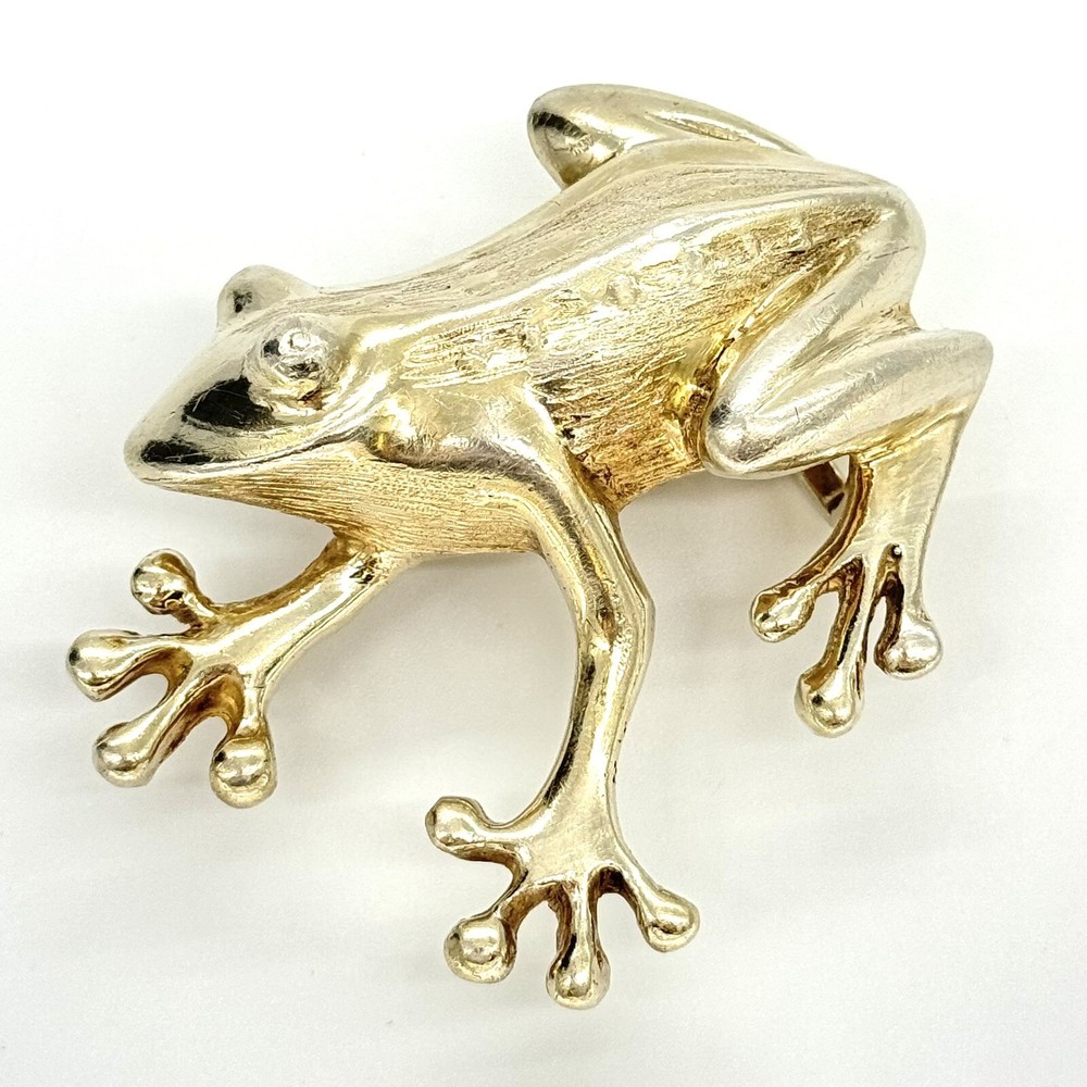 HB Navajo Sterling Silver Frog Belt Buckle 98.4 Grams