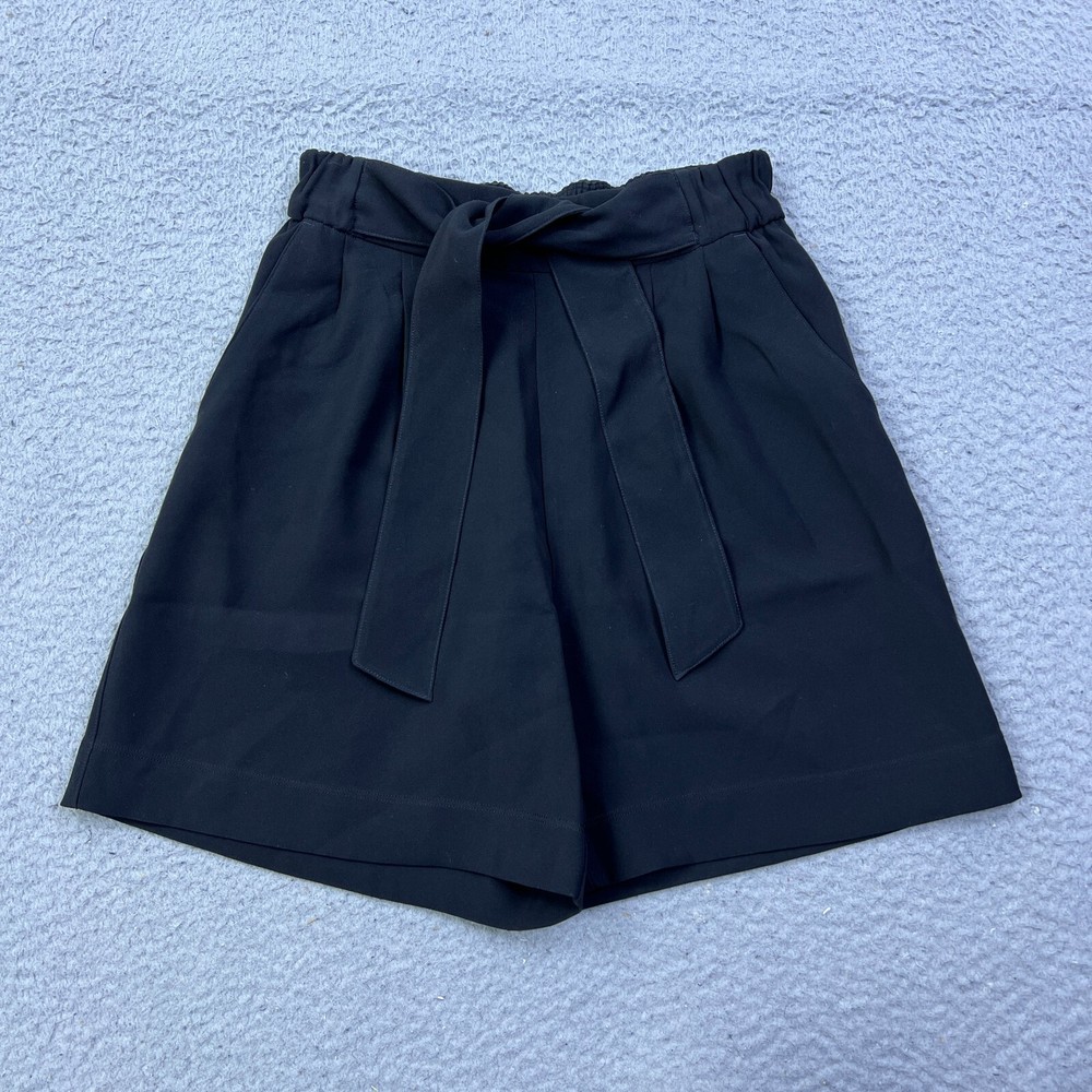 Lululemon Noir Shorts Womens Size 10 Rust Orange Waist Tie Flowy Drape W7AYBS