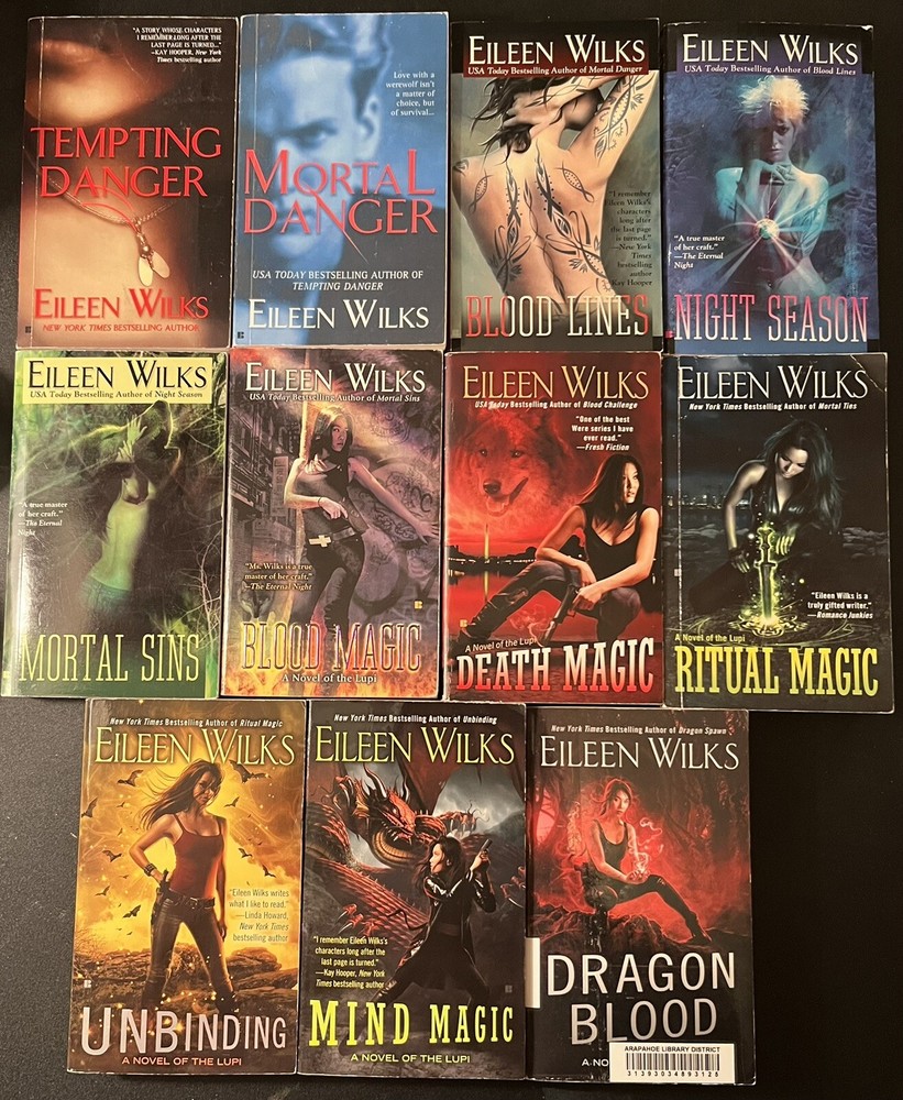 Lot Of 11 Complete Series Set Eileen Wilks WORLD OF THE LUPI Books Paranormal