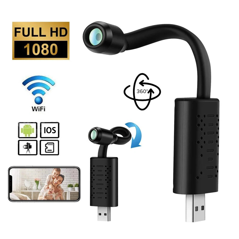 1080P HD Mini USB Plug Camera Motion Detection DVR Nanny Security Camcorder
