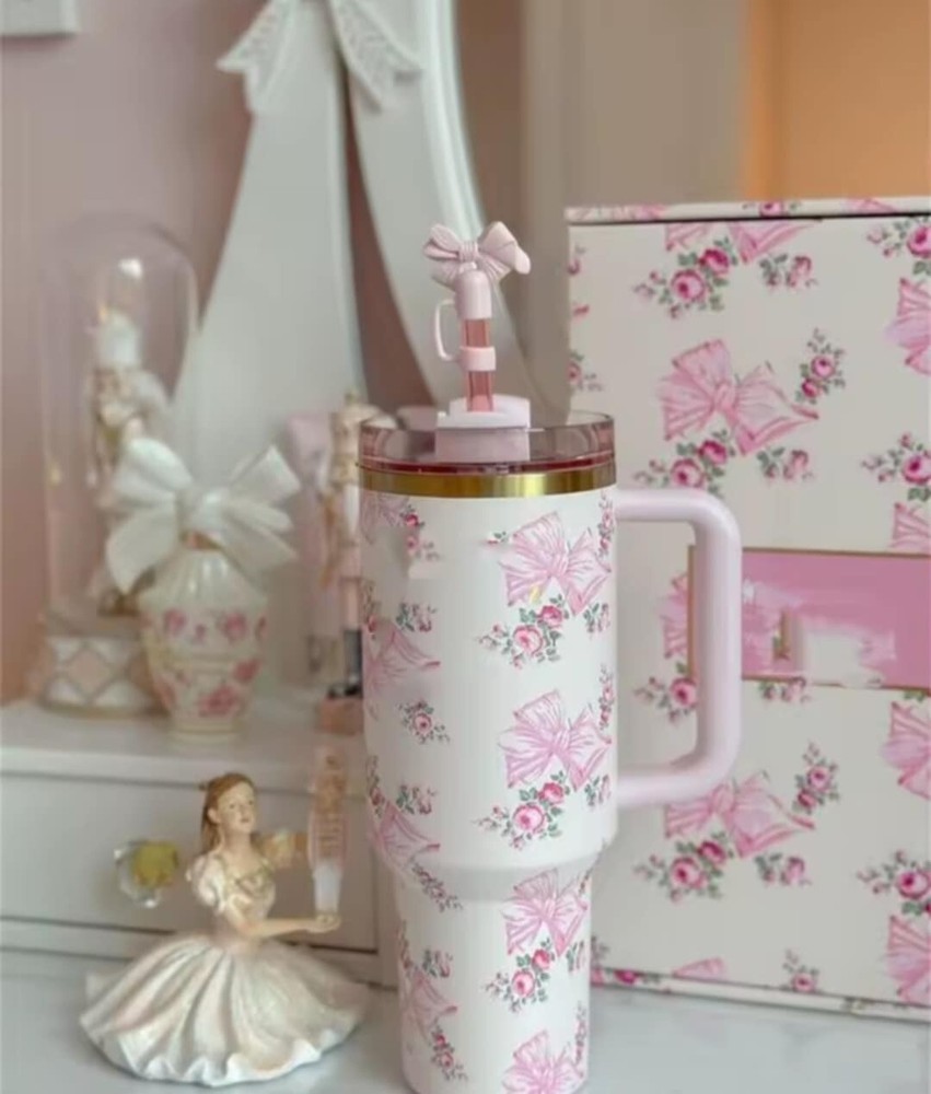 Love Shack Fancy Coquette 40oz Tumbler for Mom Travel Birthday Gifts