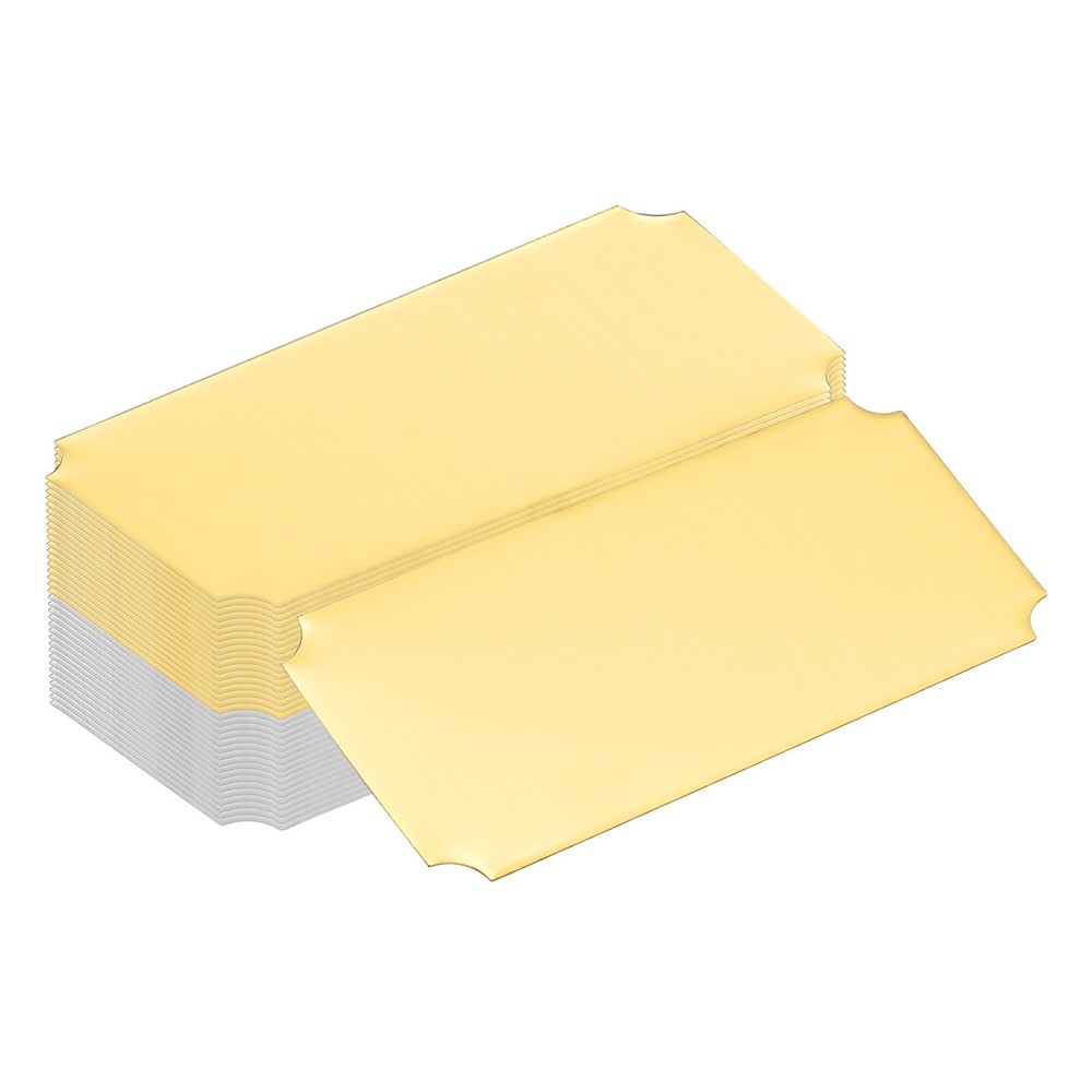 18 Pcs Silver/Gold 4x2 Engraved Name Plate Frame Label Art Tag