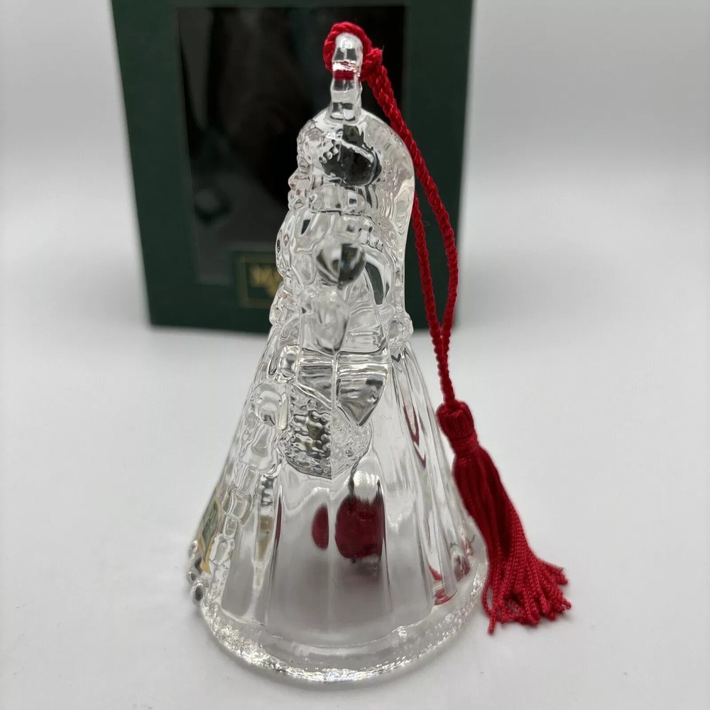 NEW WATERFORD Marquis St Nick Bell Ornament Santa Claus 2nd  Series Germany 2001