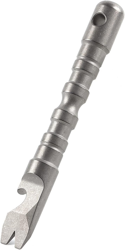 Titanium Alloy EDC Pry Bar with Bottle Opener Screwdriver Function Multi Tool (G