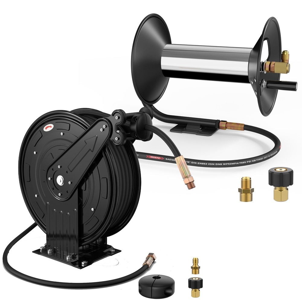 Powerhorse Pressure Washer Hose Reel, Max 300 PSI for 3/8
