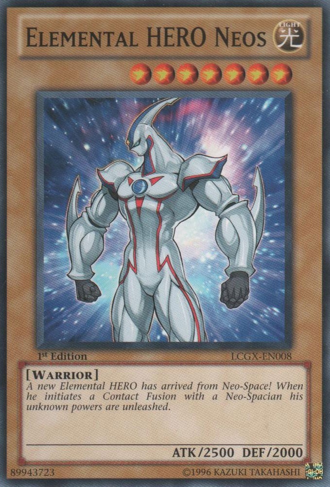 Elemental HERO Neos LCGX-EN008 Common Unlimited NM Legendary Card