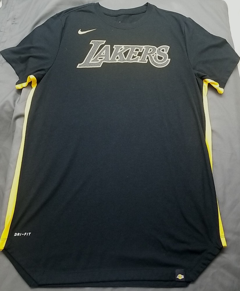 Los Angeles Lakers Nike Lore Series Black Mamba Warm up Tshirt Sz Large