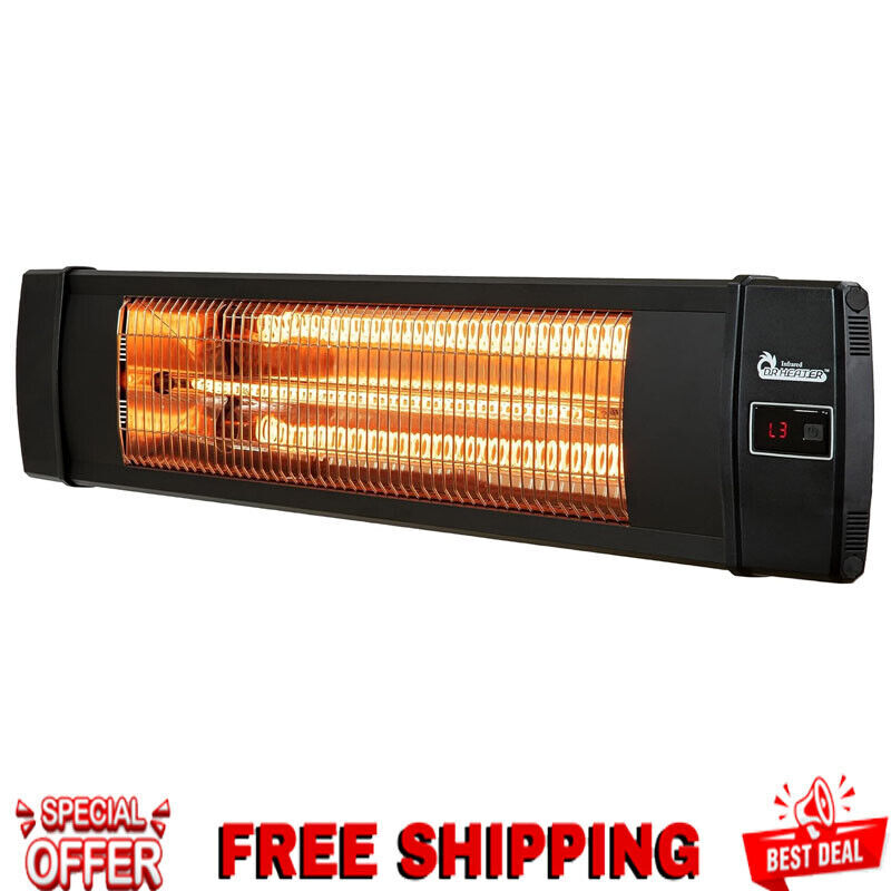 Portable Carbon Infrared Heater Outdoor Backyard Patio Garage Space Heater NEW