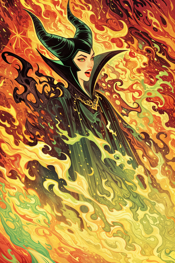 MALEFICENT III Fine Art Print 13x19 Limited 1 of 30 Princess Sleeping Beauty