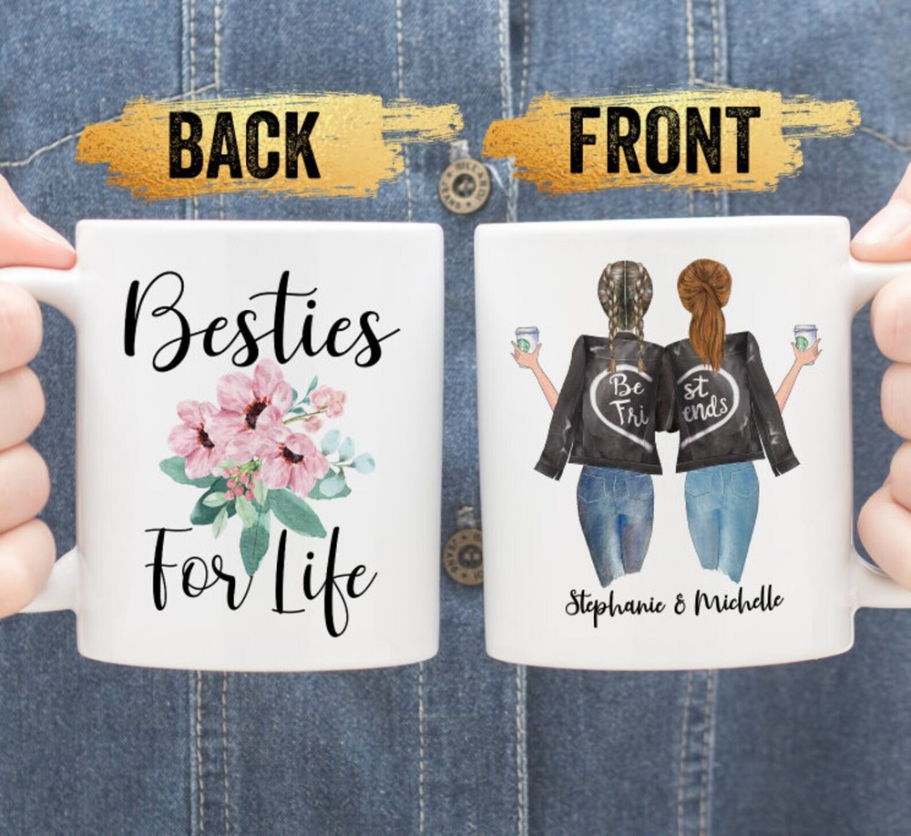 Custom Best Friend Coffee Mug Bff Gifts For Sister Long Distance Friendship Mug