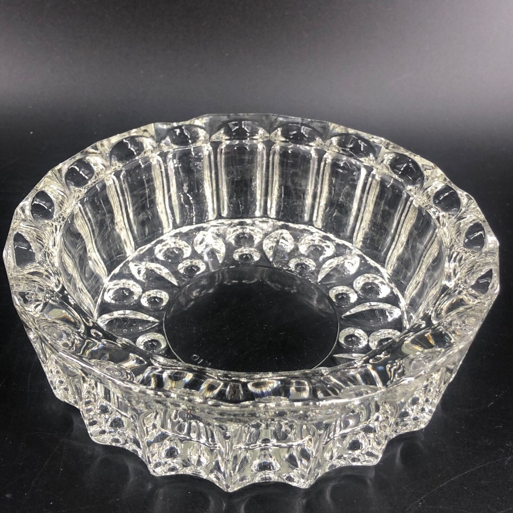 Vintage Clear Pressed Glass 6