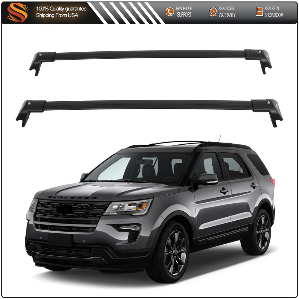 2016-2019 Ford Explorer Aluminum Roof Rack Cross Bars for Cargo Luggage Carrier  