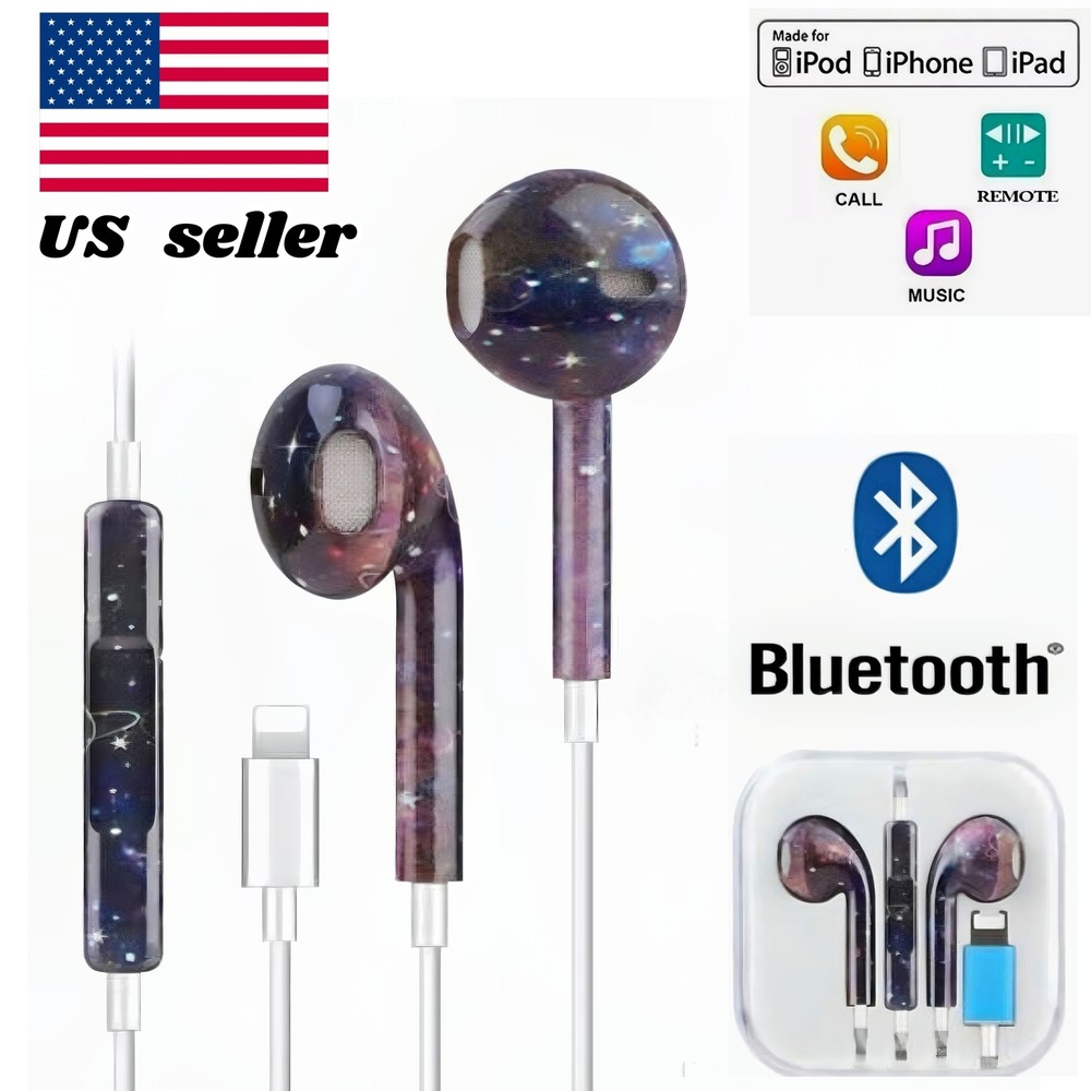 For iPhone 7 8 Plus X XS MAX XR 11 12 13 14 Wired Headset Earbud Headphones gift