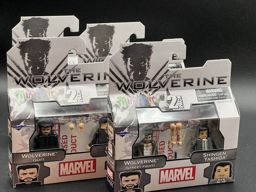 Marvel Minimates The Wolverine Complete Set Yukio Viper Black Clan Ninja