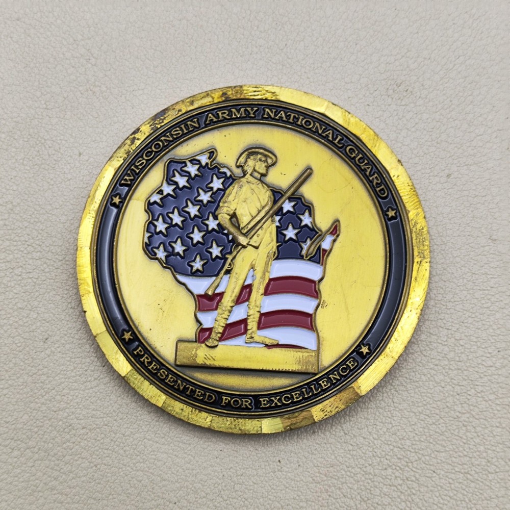 Wisconsin Army National Guard Excellence Challenge Coin