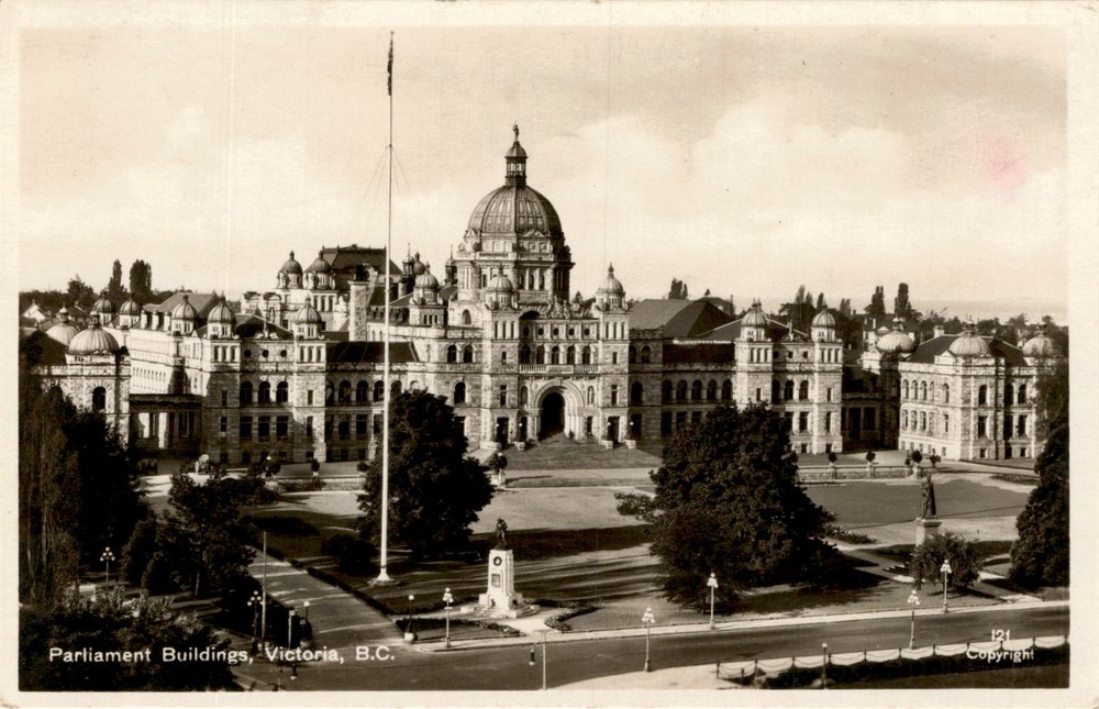 Parliament Buildings, Victoria, B.C., The Coast Publishing Co., Postcard