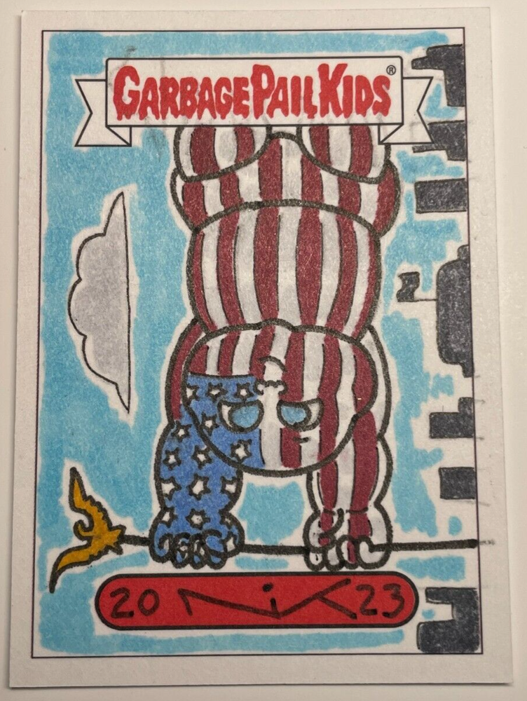 2023 GPK Garbage Pail Kids Valentines Day Canceled Nik Muggli Sketch Card