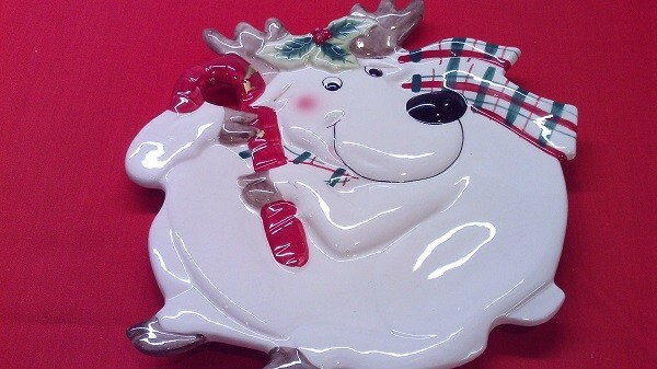 SALE - Fitz and Floyd Christmas 10 x 9 Serving Plate-image