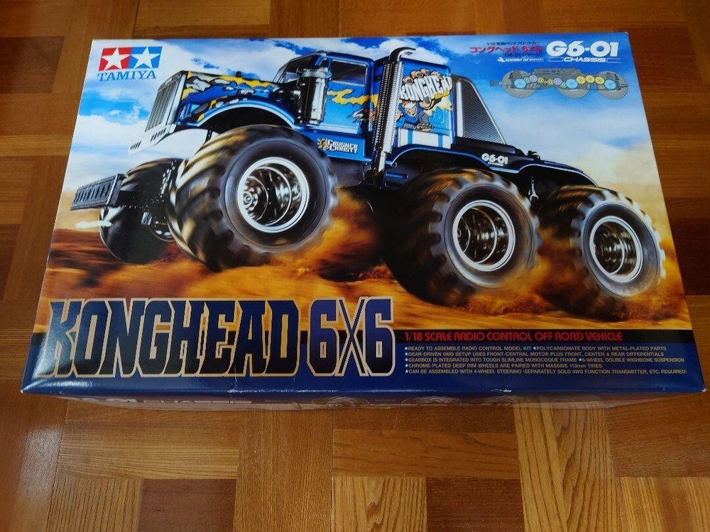 Tamiya 1/18 RC Kong Head 6x6 Off-Road Truck Kit with G6-01 Chassis