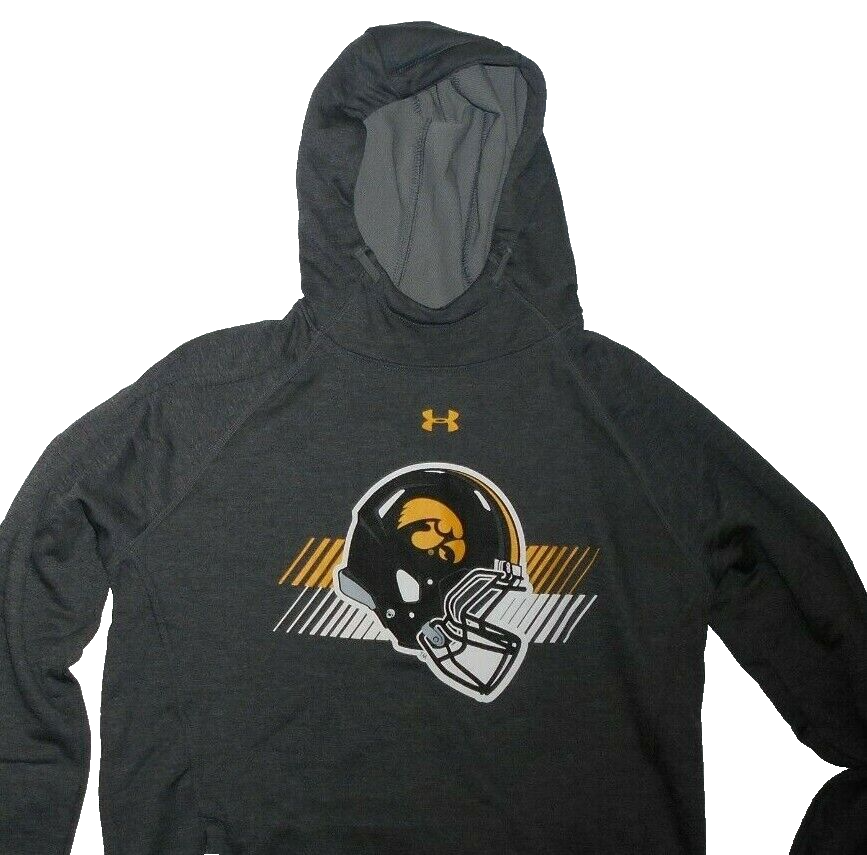 Under Armour men's NCAA Iowa Hawkeyes Cold Gear Hoodie  -size Medium - Charcoal