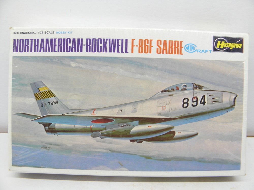 HASEGAWA- NORTH AMERICAN-ROCKWELL F-86F SABRE - 1/72 SCALE - NEW SEALED BOX