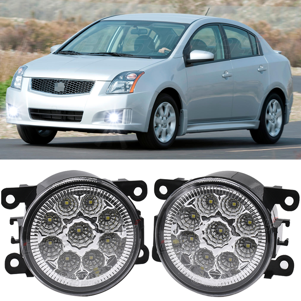 PAIR FRONT BUMPER FOG LIGHT DRIVING LAMP FOR NISSAN SENTRA 2007-2012 REPLACEMENT