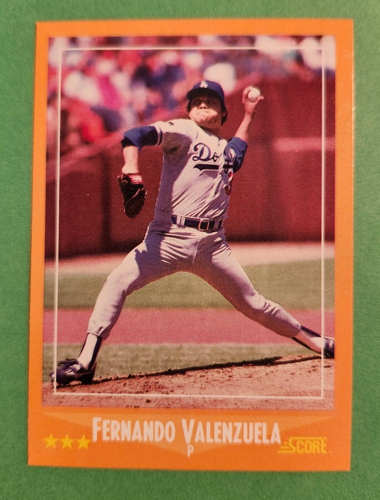 Fernando Valenzuela 1988 Score Base #600 M Dodgers MLB Legend