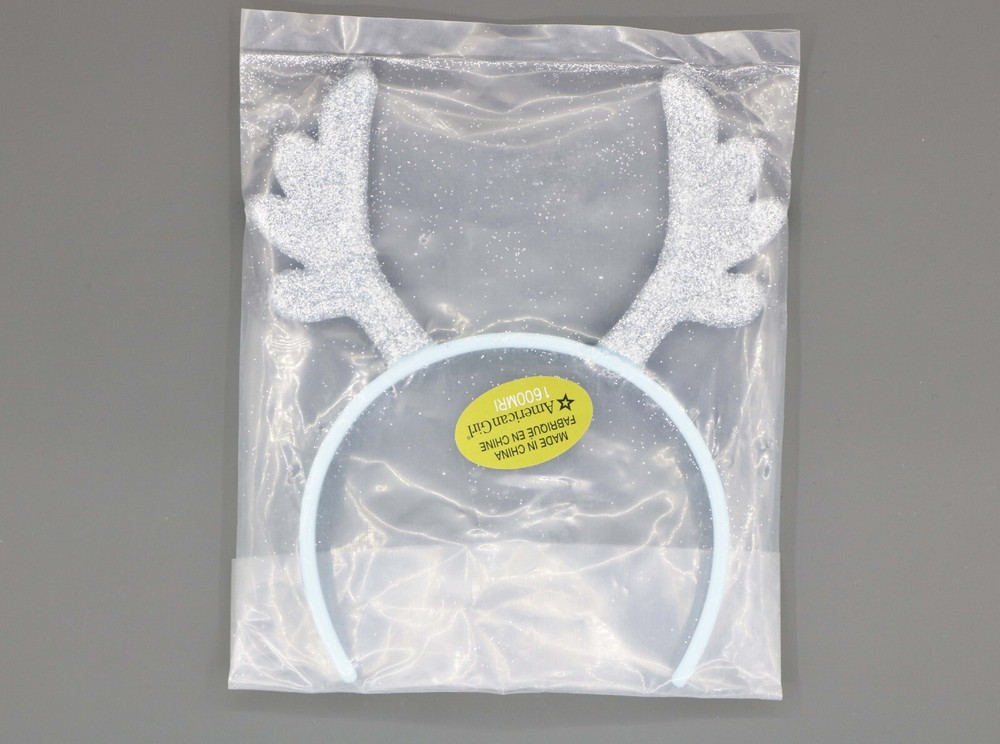 American Girl Headband silver glitter antlers frm 12 Days of Cheer Countdown Set
