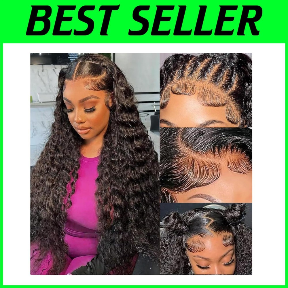 Luxurious 5x5 Deep Wave Lace Closure Wig - Glueless & Pre-Plucked Style