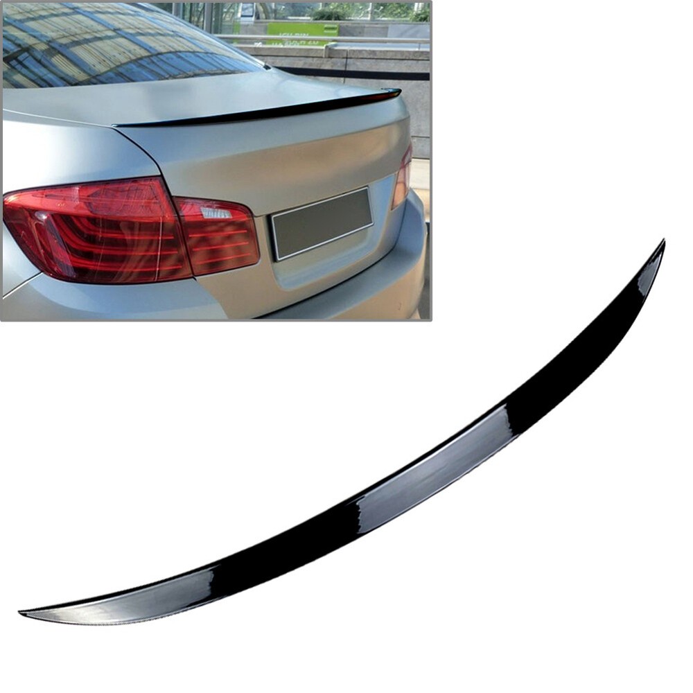 BMW 5-Series F10 M5 Sedan 2011-2016 Black Rear Trunk Spoiler Lip Wing