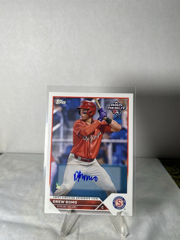 2023 Topps Pro Debut Autograph Drew Romo #PD-82 Base Auto Colorado Rockies RC