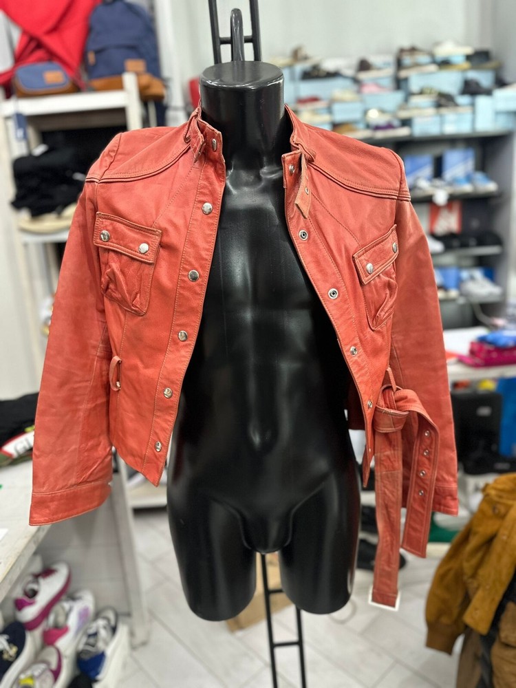 Vintage Red Bagatt Leather Jacket for Men Size 42 Model LLV419