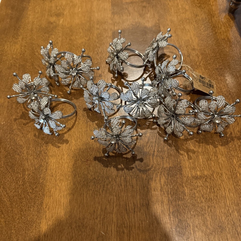 Pier 1 Napkin Holders Set Of 12 Beaded