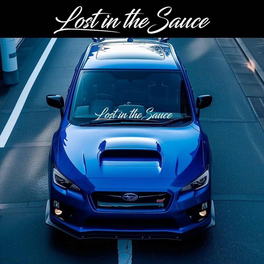 Custom Vinyl Windshield Banner Decal with KANJI for JDM Trucks Cars SUVs