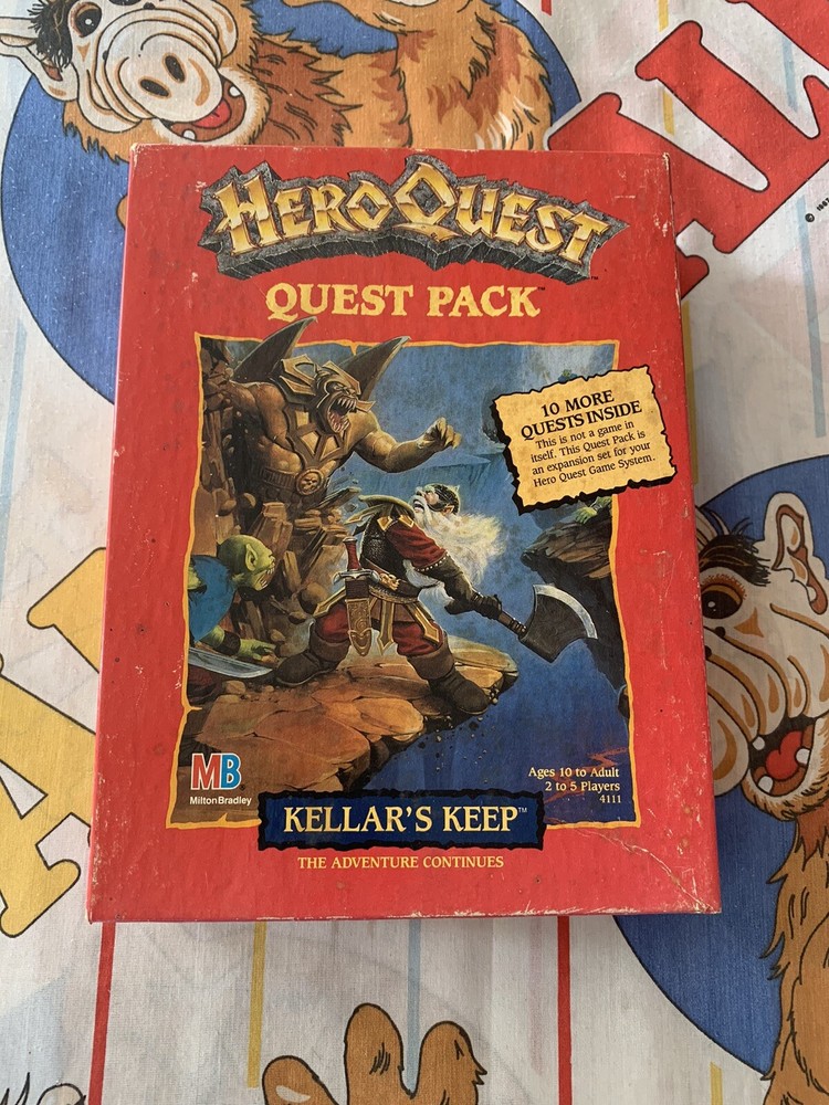 Hero Quest  Kellars Keep Quest Pack Vintage Board Game Expansion 1991