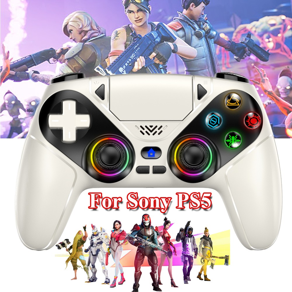 1-Pair For Sony Playstation5 PS5 DualSense Wireless White Controller w/Flash NEW