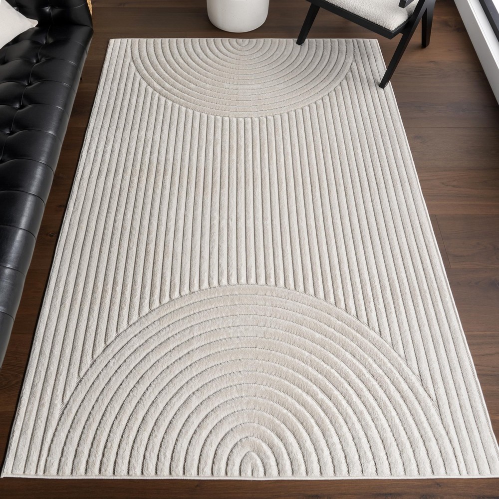 Zia Geometric 8' x 10' Indoor/Outdoor Area Rug for Living Room Patio Deck Fro...