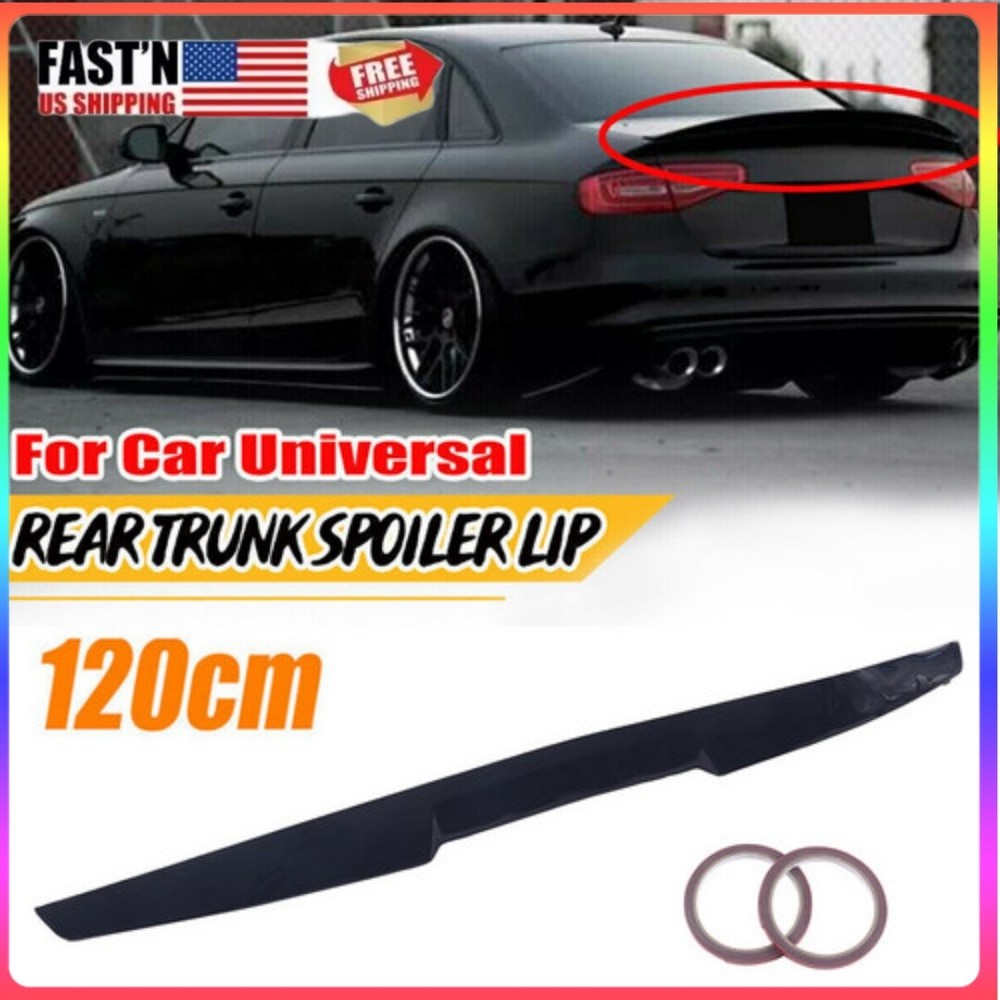 120cm Universal Rear Spoiler Trunk Wing Tail Decor Rear Lid Spoiler
