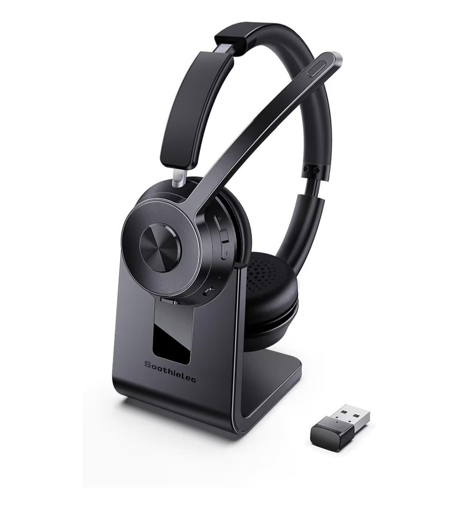 Wireless Headset Bluetooth Headset Best Headphones Upgraded Version with Noise C