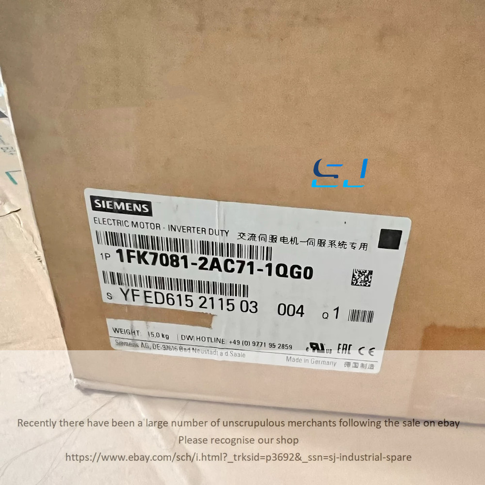 Brand new Siemens 1FK7081-2AC71-1QG0 Servo Motor 1FK7081-2AC71-1QG0